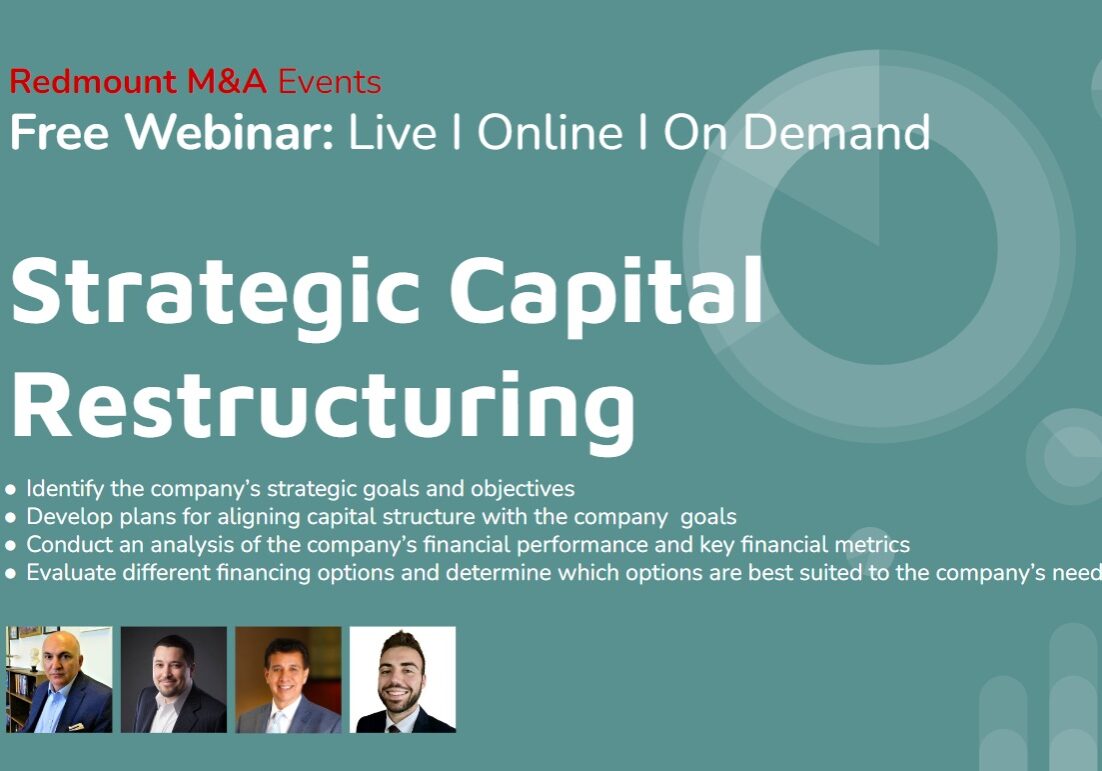 Redmount Webinar Strategic Capital Restructuring